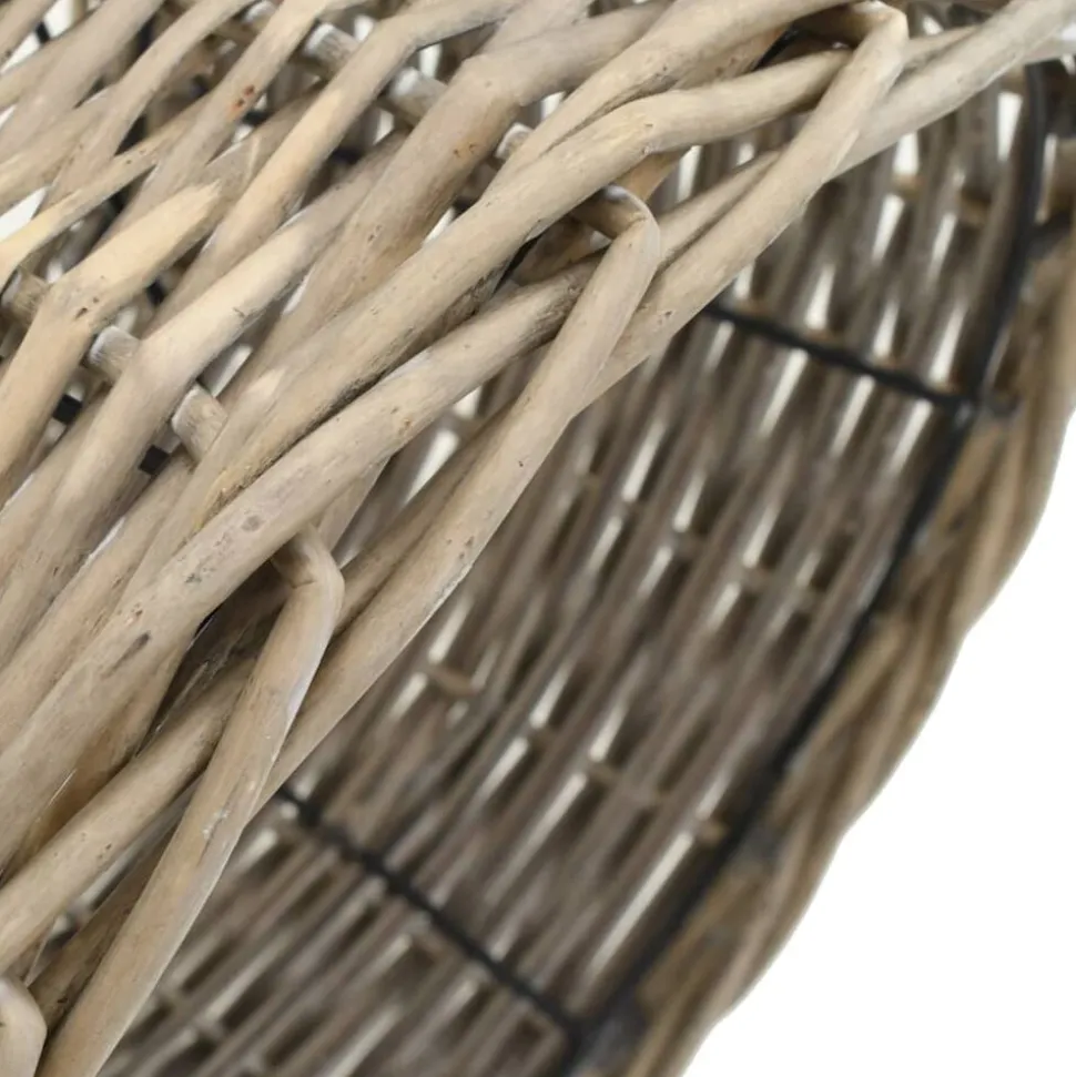 vidaXL Abat-jour Osier 38 x 23 cm Naturel