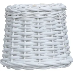 vidaXL Abat-jour Osier 25x17 cm Blanc