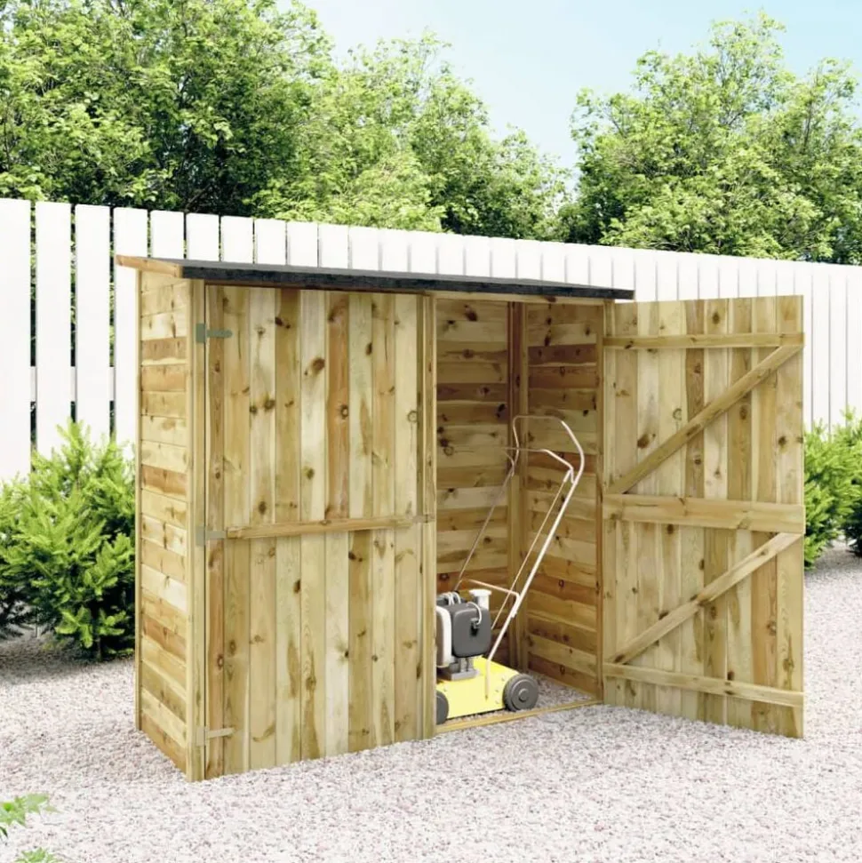 vidaXL Abri à outils de jardin Pinède imprégnée 182x76x175 cm
