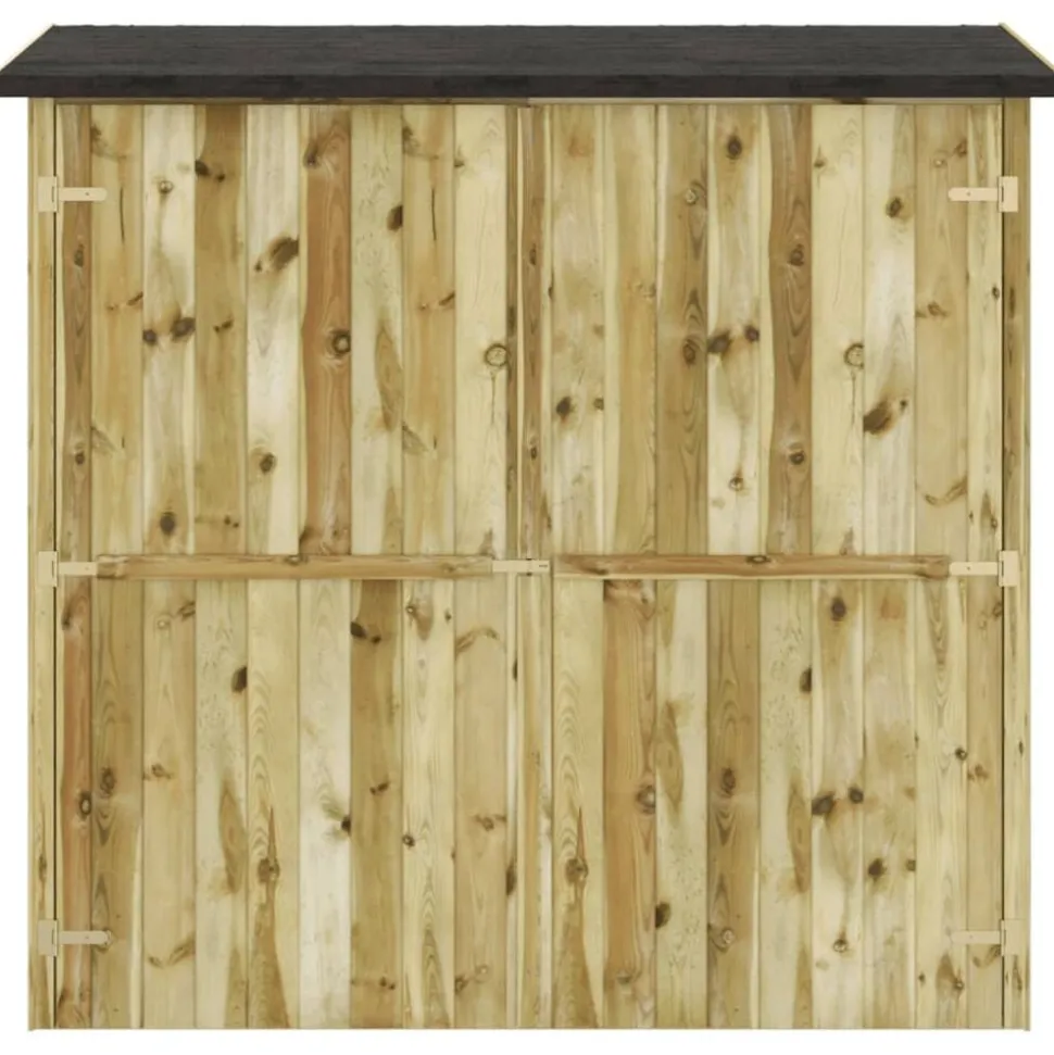 vidaXL Abri à outils de jardin Pinède imprégnée 182x76x175 cm