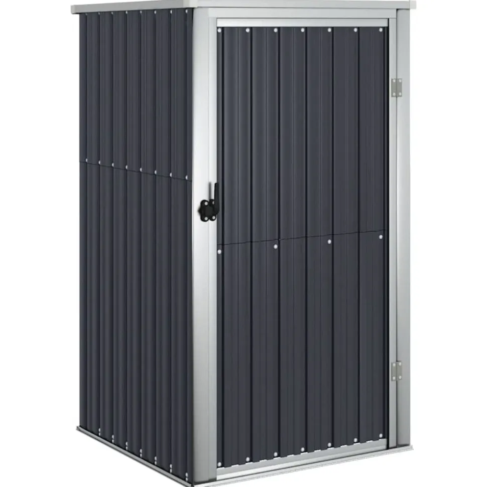 vidaXL Abri à outils de jardin anthracite 88x89x161 cm acier galvanisé