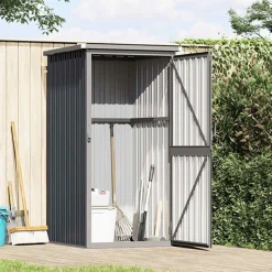 vidaXL Abri à outils de jardin anthracite 88x89x161 cm acier galvanisé