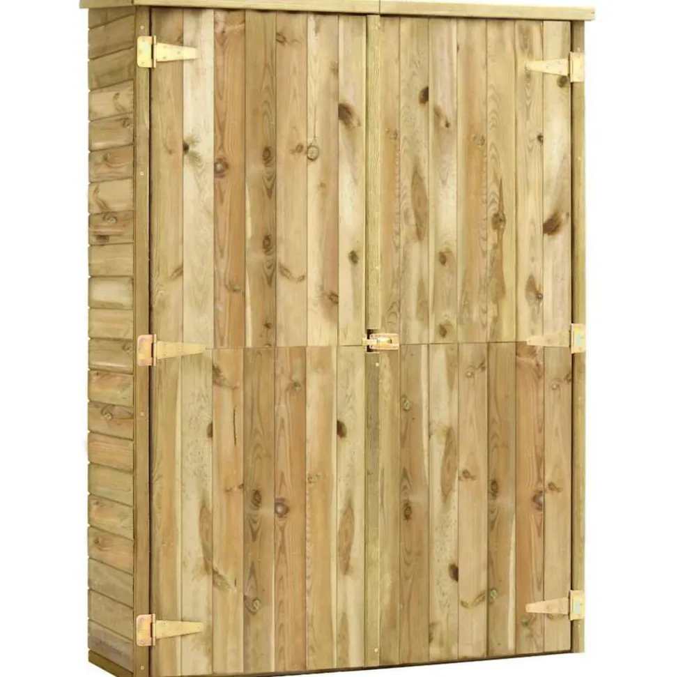 vidaXL Abri à outils de jardin 123x50x171 cm Pinède imprégnée