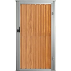 vidaXL Abri à outils de jardin marron 88x89x161 cm acier galvanisé