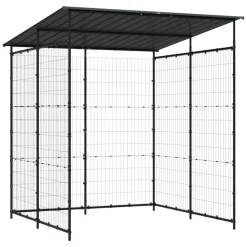 vidaXL Abri à vélo 190x190x222 cm Acier Noir