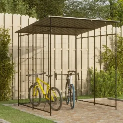 vidaXL Abri à vélo 190x190x222 cm Acier Noir