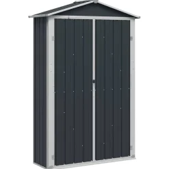vidaXL Abri de jardin Anthracite 116x45x175 cm Acier galvanisé