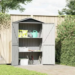 vidaXL Abri de jardin Anthracite 116x45x175 cm Acier galvanisé