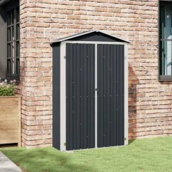 vidaXL Abri de jardin Anthracite 116x45x175 cm Acier galvanisé