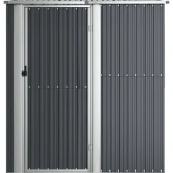 vidaXL Abri de jardin Anthracite 180,5x97x209,5 cm Acier galvanisé