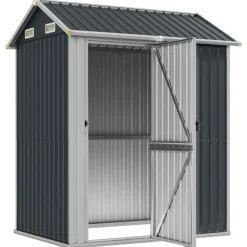 vidaXL Abri de jardin Anthracite 192 x 152,5 x 237 cm Acier galvanisé