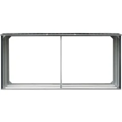 vidaXL Abri de stockage à bois Acier galvanisé 330x92x153cm Anthracite