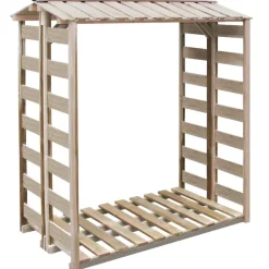 vidaXL Abri de stockage à bois de chauffage 150x90x176 cm Pin imprégné