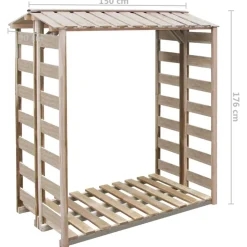 vidaXL Abri de stockage à bois de chauffage 150x90x176 cm Pin imprégné