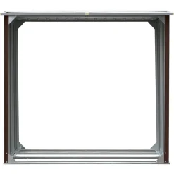vidaXL Abri de stockage de bois Acier galvanisé 172x91x154 cm Marron
