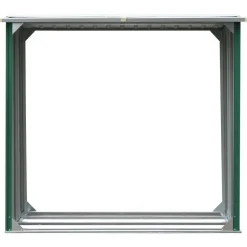 vidaXL Abri de stockage de bois Acier galvanisé 172x91x154 cm Vert
