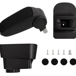 vidaXL Accoudoir de voiture noir 11x35x(32-49) cm ABS
