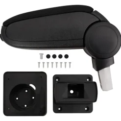 vidaXL Accoudoir de voiture noir 13x31,5x(29-51) cm ABS