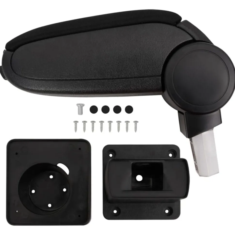 vidaXL Accoudoir de voiture noir 13x31,5x(29-51) cm ABS