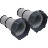 vidaXL Adaptateurs de tuyau de piscine 2 pcs Plastique