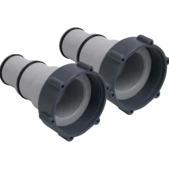 vidaXL Adaptateurs de tuyau de piscine 2 pcs Plastique