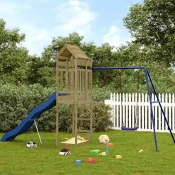 vidaXL Aire de jeux d'extérieur bois de pin imprégné