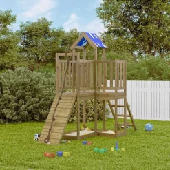 vidaXL Aire de jeux d'extérieur bois de pin imprégné