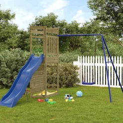 vidaXL Aire de jeux d'extérieur bois de pin imprégné