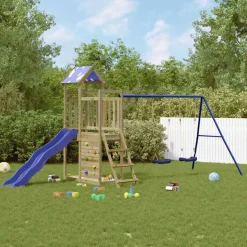 vidaXL Aire de jeux d'extérieur bois de pin imprégné