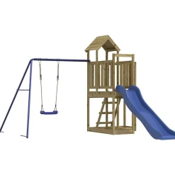 vidaXL Aire de jeux d'extérieur bois de pin imprégné