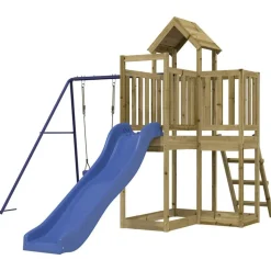 vidaXL Aire de jeux d'extérieur bois de pin imprégné