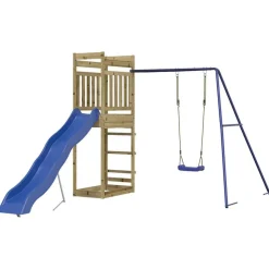 vidaXL Aire de jeux d'extérieur bois de pin imprégné