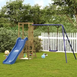 vidaXL Aire de jeux d'extérieur bois de pin imprégné