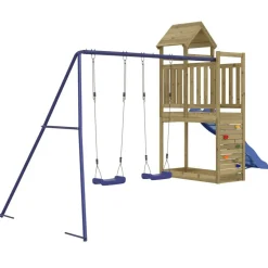 vidaXL Aire de jeux d'extérieur bois de pin imprégné