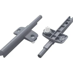 vidaXL Amortisseur à fermeture douce 2 pcs Gris 125 x 47 x 15 mm PP