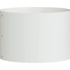 vidaXL Anneau de jardinière Blanc 30 x 30 x 20 cm Acier laminé à froid