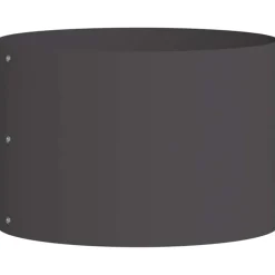 vidaXL Anneau de jardinière Noir 30 x 30 x 20 cm Acier laminé à froid