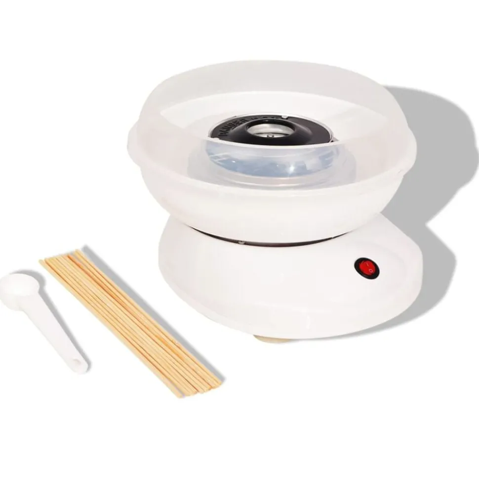 vidaXL Appareil à barbe à papa 480 W Blanc