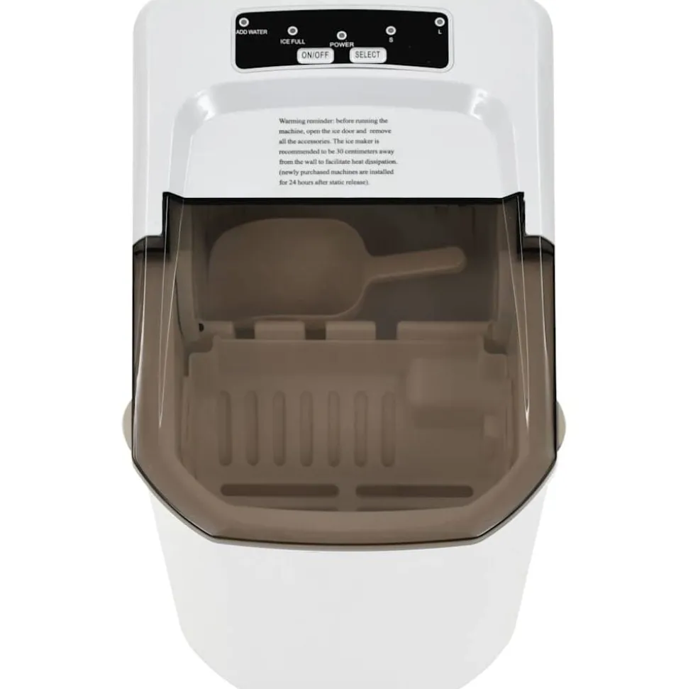 vidaXL Appareil à glaçons Blanc 1,4 L 15 kg / 24 h