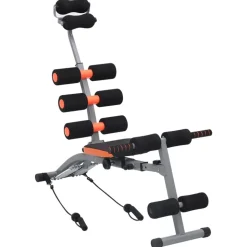 vidaXL Appareil d'exercices abdominaux en L avec cordes élastiques