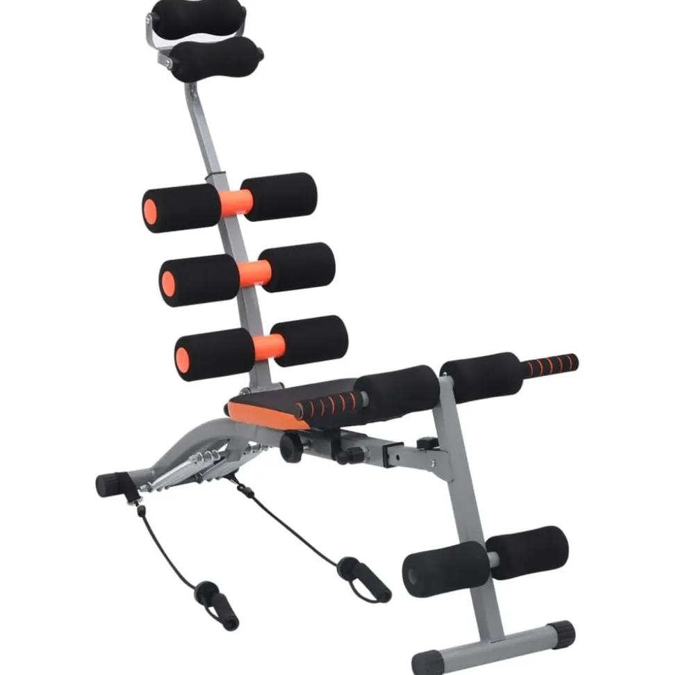 vidaXL Appareil d'exercices abdominaux en L avec cordes élastiques