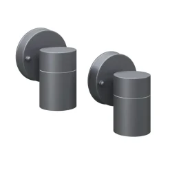 vidaXL Applique murale d'extérieur 2 pcs Acier