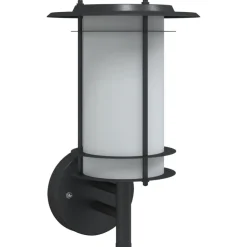 vidaXL Applique murale d'extérieur noir acier inoxydable