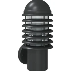 vidaXL Applique murale d'extérieur noir acier inoxydable