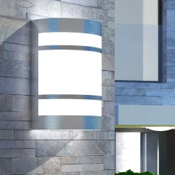 vidaXL Applique murale d'extérieur Acier inoxydable