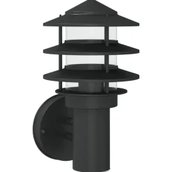 vidaXL Applique murale d'extérieur noir acier inoxydable