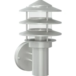 vidaXL Applique murale d'extérieur argenté acier inoxydable