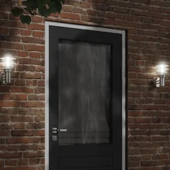 vidaXL Applique murale d'extérieur argenté acier inoxydable