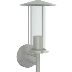 vidaXL Applique murale d'extérieur argenté acier inoxydable