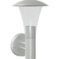 vidaXL Applique murale d'extérieur argenté acier inoxydable